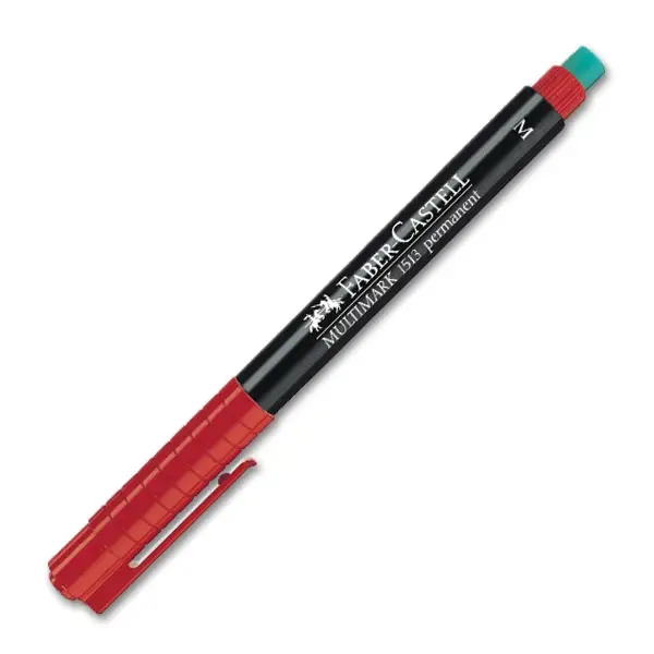 FABER-CASTELL Permanent-Marker MULTIMARK M, rot (EAN: 4005401525219)