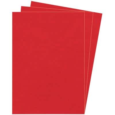 Fellowes Deckblatt Delta, Lederstruktur, DIN A4, rot (EAN: 0043859539635)