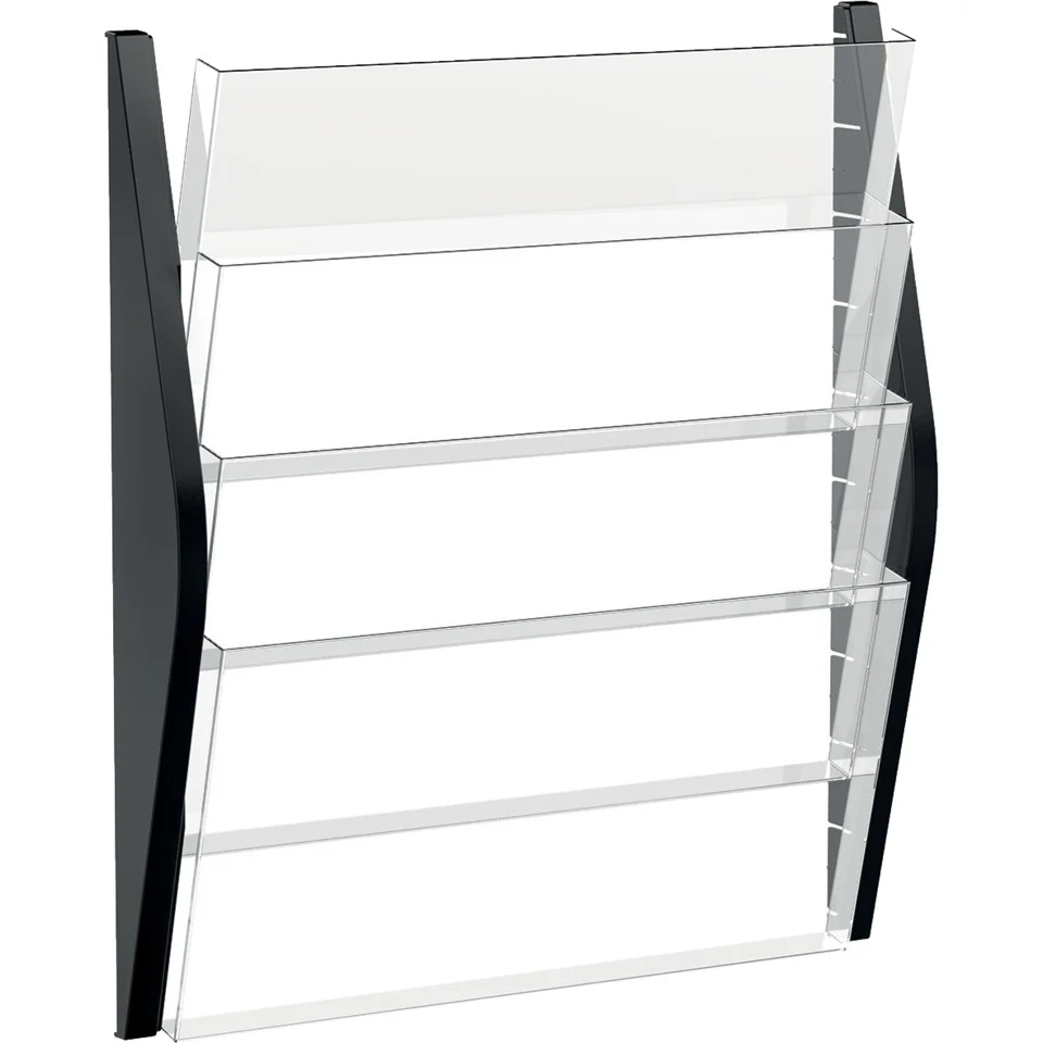 helit 4er Wand-Prospekthalter "the arc", DIN A3 quer,schwarz (EAN: 4012086030983)