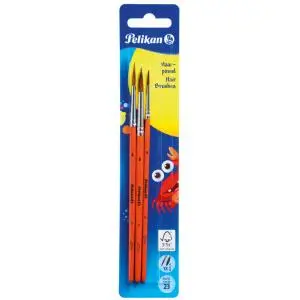 Pelikan Haarpinsel-Set Sorte 23, 12-teilig, sortiert, rot (EAN: 4012700720412)
