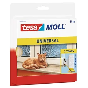 tesa INSULATION Dichtungsband M, weiß, 15 mm x 6 m (EAN: 4042448102706)