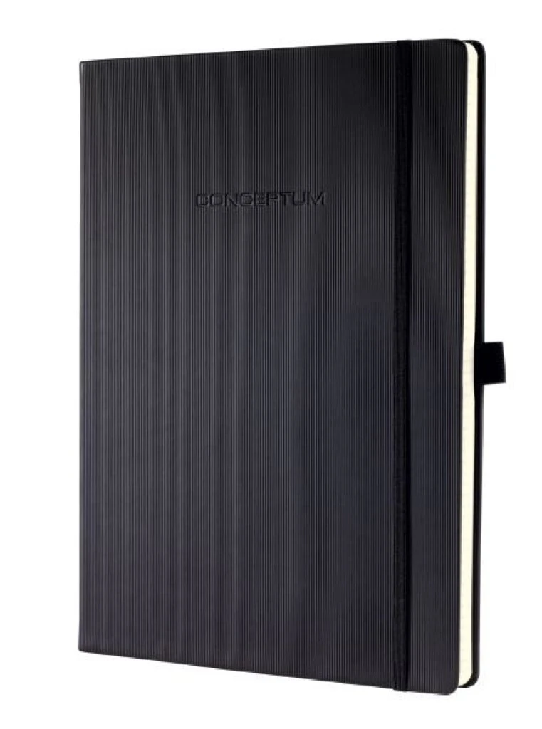 sigel Notizbuch Conceptum, DIN A4, kariert, schwarz (EAN: 4004360901027)