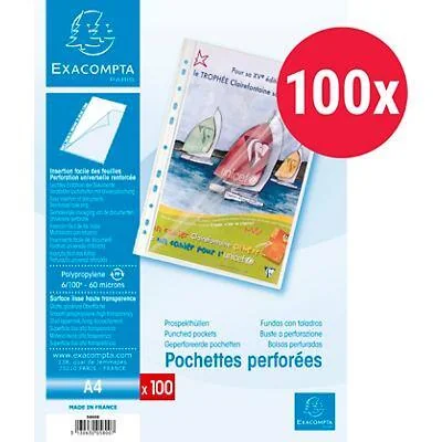 EXACOMPTA Prospekthülle DIN A4, PP, transparent (EAN: 3130630058007)