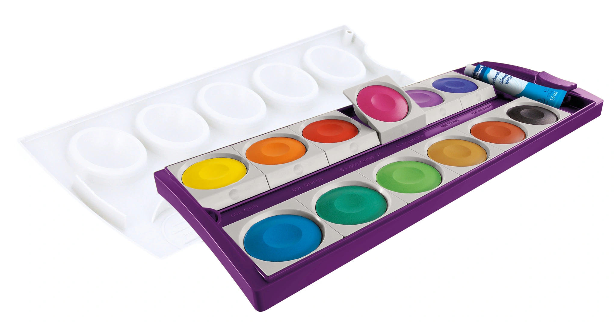 Pelikan Deckfarbkasten K12, violett, 12 Farben (EAN: 4012700701329)