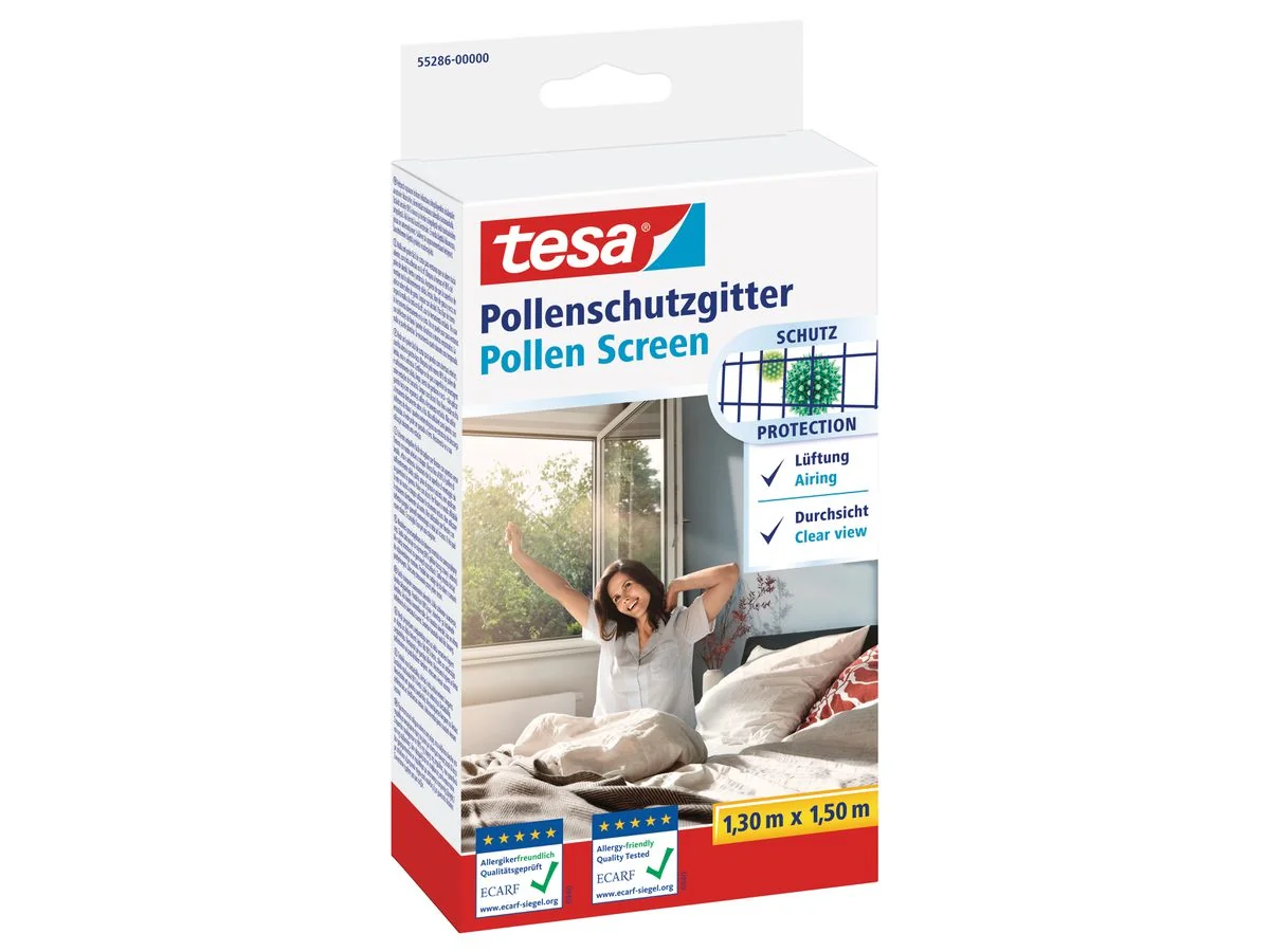 tesa Pollenschutzgitter INSECT STOP, 1,50 m x 1,30 m, anthrazit (EAN: 4063565036767)