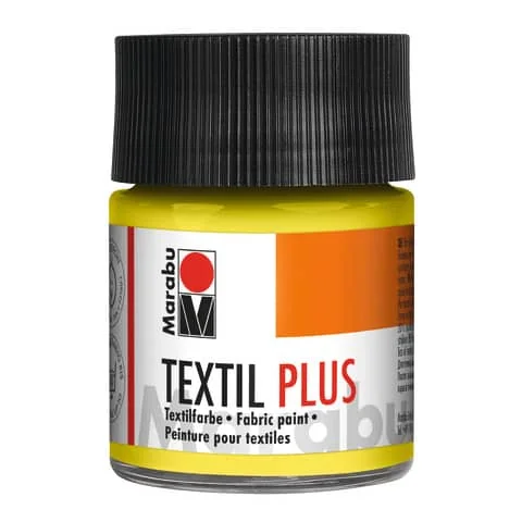 Marabu Stoffmalfarbe Textil plus, 50 ml, zitron 020 (EAN: 4007751055613)