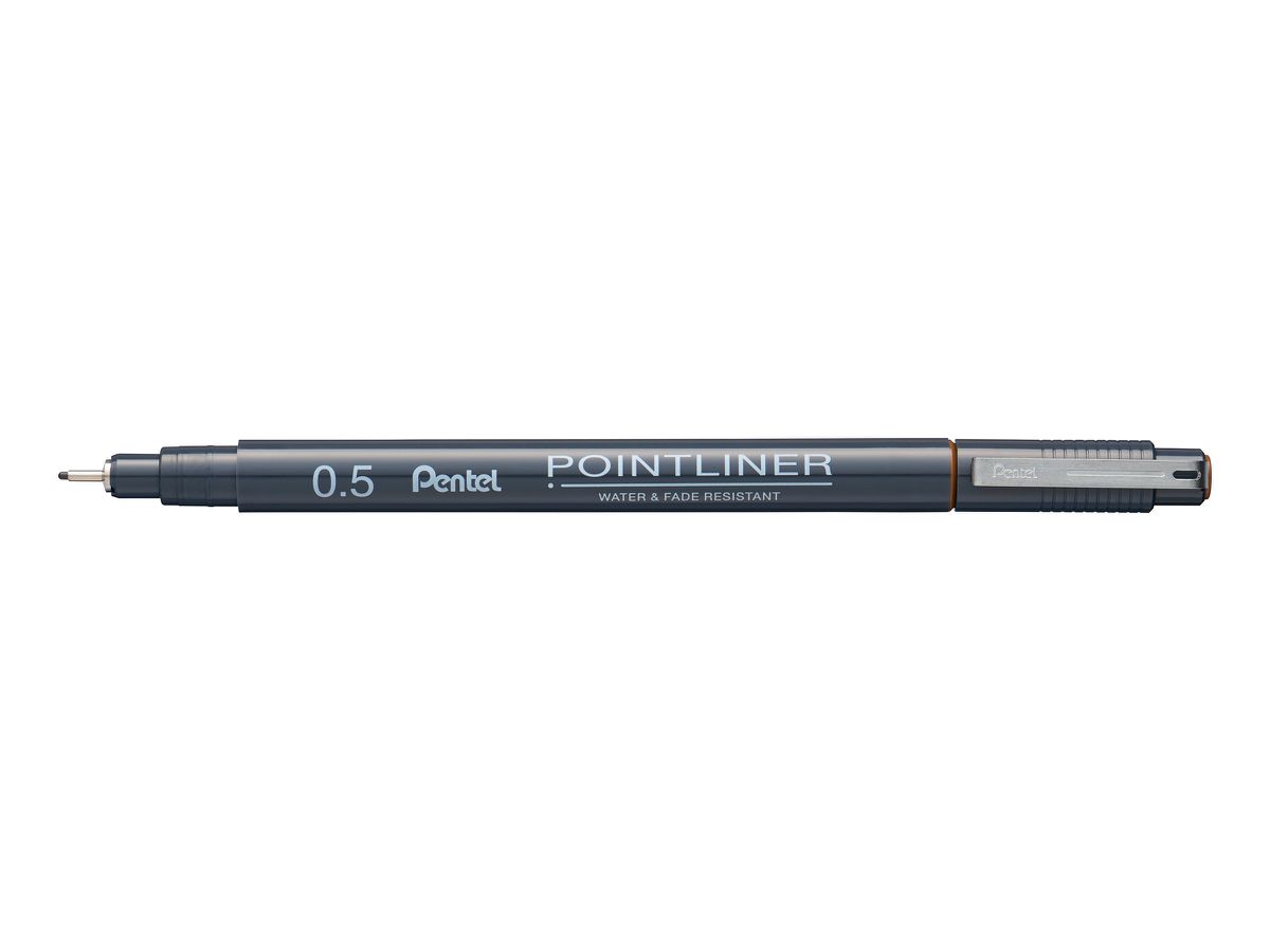 PentelArts Permanent Fineliner Pointliner, sepia, 0,5 mm (EAN: 0884851060198)