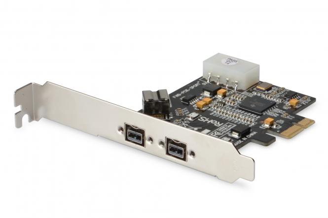 DIGITUS FireWire 1394b PCI-Express Karte, 3 x Port (EAN: 4016032322405)