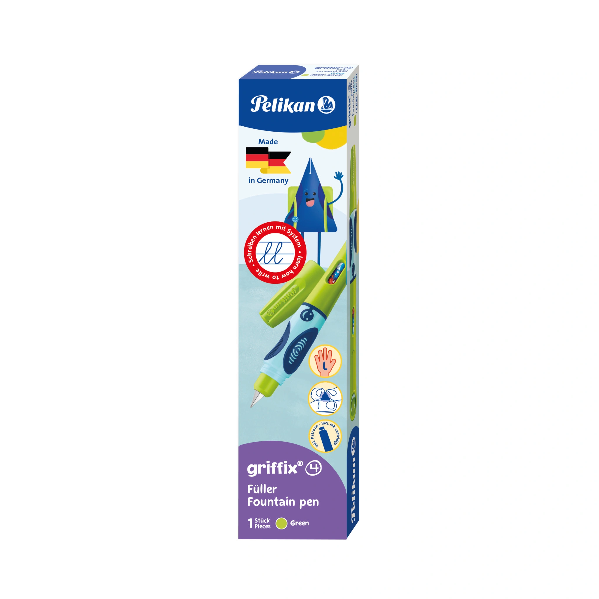 Pelikan griffix Füllhalter Green, für Linkshänder (EAN: 4012700805683)