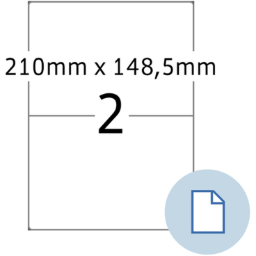 HERMA Universal-Etiketten DATAPRINT, 210 x 148,5 mm, weiß (EAN: 4008705084024)