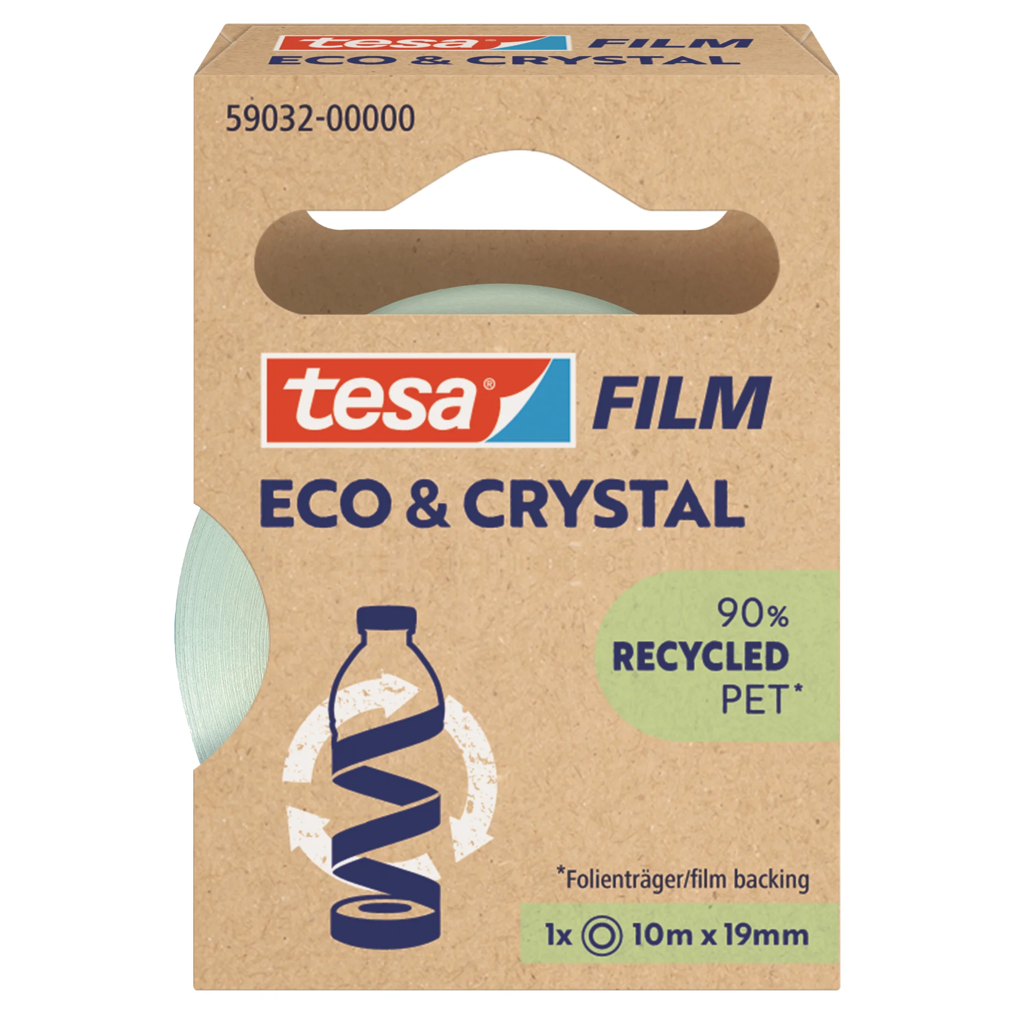 tesa Film ECO & CRYSTAL, transparent, 19 mm x 10 m (EAN: 4063565252259)