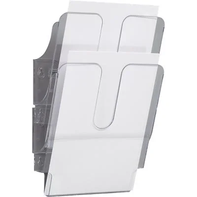 DURABLE Wand-Prospekthalter "FLEXIPLUS 2", A4, 2 Fächer, transparent (EAN: 7318089008408)