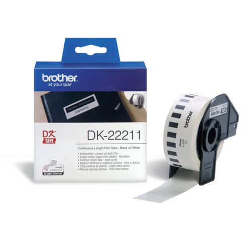 brother DK-22211 Endlos-Etiketten Film, 29 mm x 15,24 m (EAN: 4977766628204)