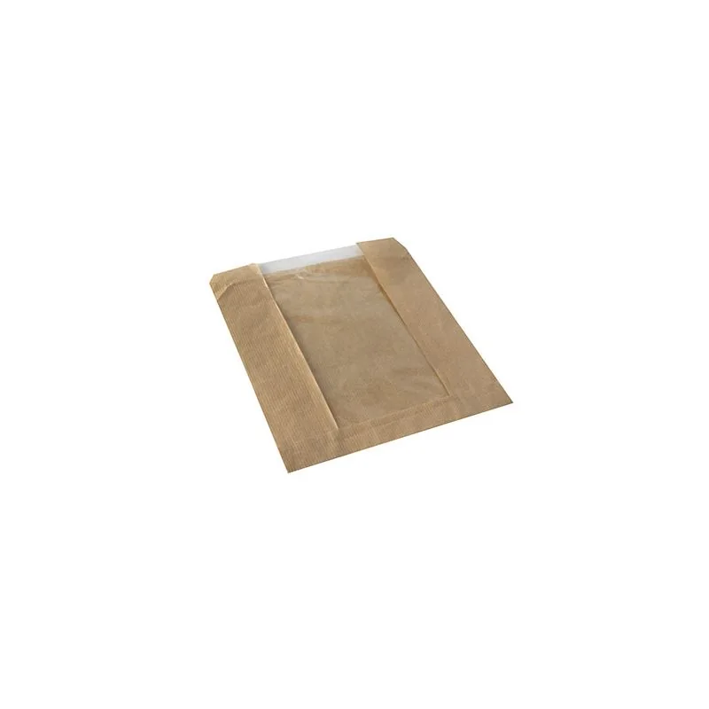 PAPSTAR Sichtstreifenbeutel "pure", 180 x 215 mm, braun (EAN: 4002911553879)