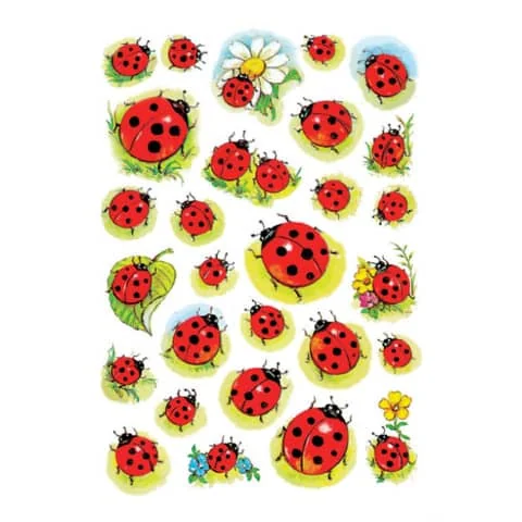 HERMA Sticker DECOR "Marienkäfer und Blume" (EAN: 4008705038157)
