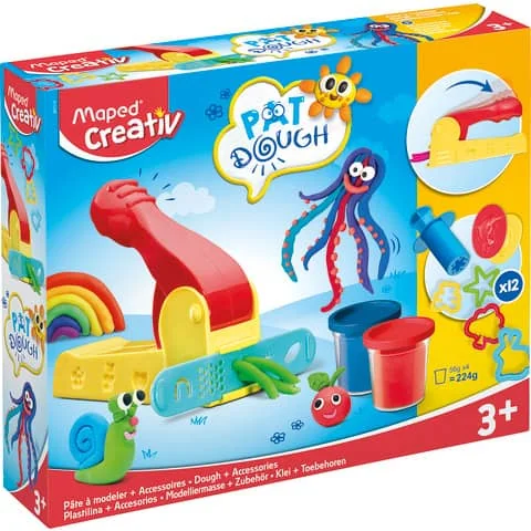 Maped Creativ Spielknete-Set mit Knetwerkpresse & Zubehör (EAN: 3154149072156)