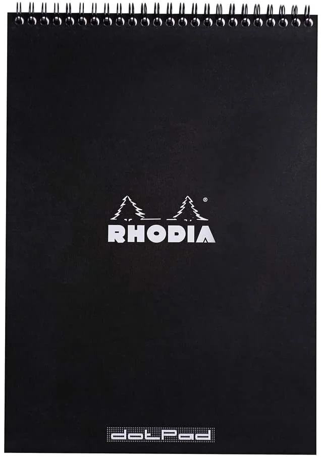 RHODIA Spiralnotizblock No. 18, DIN A4, gepunktet, schwarz (EAN: 3037921850398)