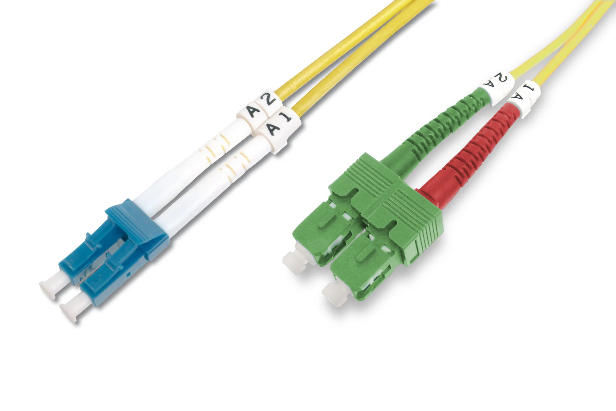 DIGITUS LWL Patchkabel, LC-Duplex - SC-Duplex, OS2, 3,0 m, gelb (EAN: 4016032309284)