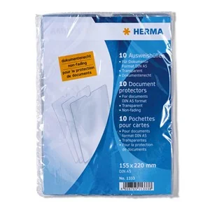 HERMA Ausweishülle, PP, 1-fach, 155 x 220 mm, Kleinpackung, transparent (EAN: 4008705013338)