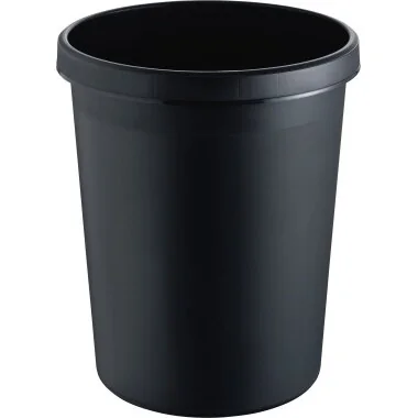 helit Papierkorb "the german", 45 Liter, PE, schwarz (EAN: 4012086051292)