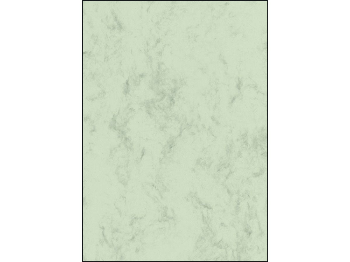sigel Marmor-Papier, A4, 200 g/qm, Edelkarton, pastellgrün (EAN: 4004360947919)