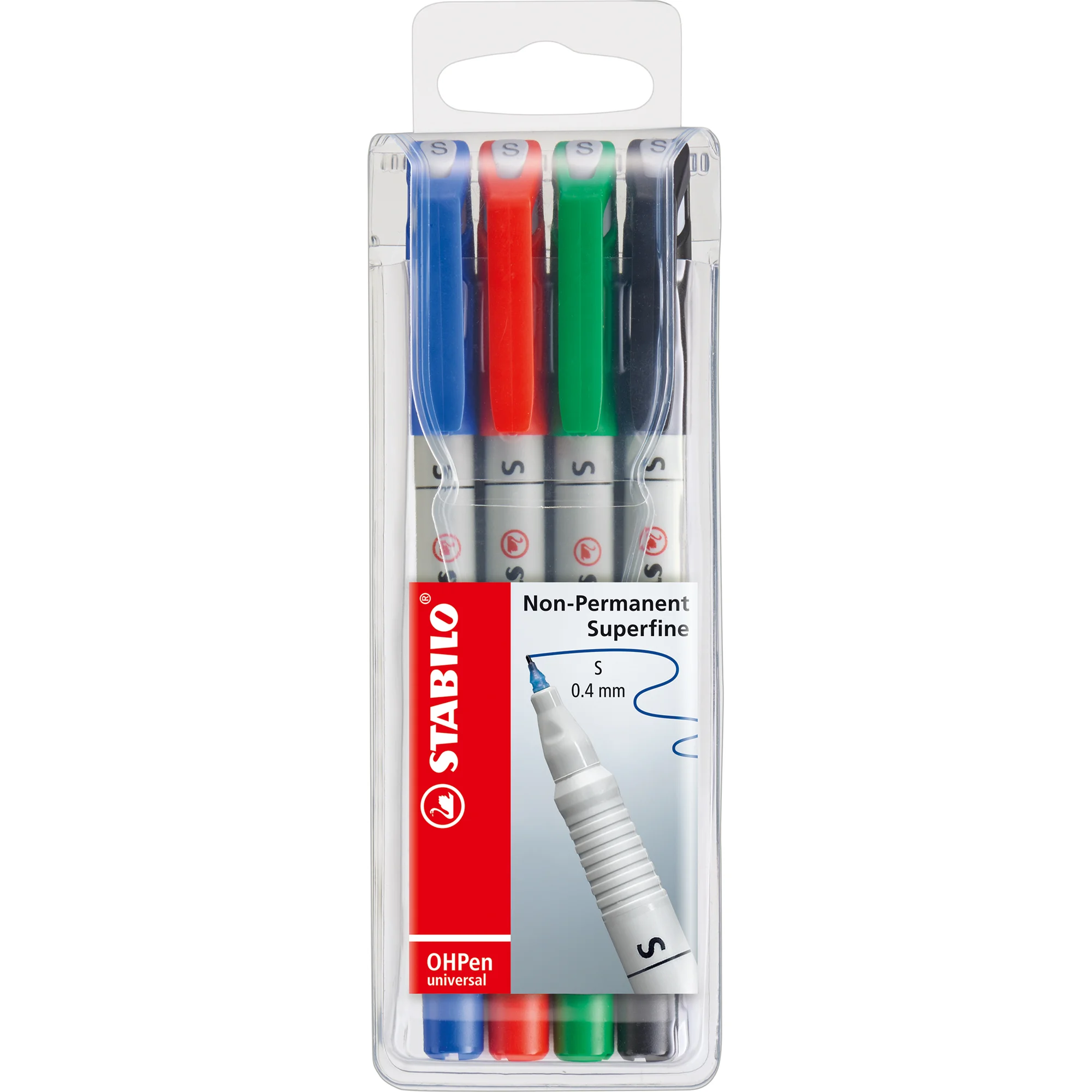 STABILO Nonpermanent-Marker OHPen universal, 4er Etui (EAN: 4006381115162)