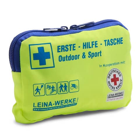 LEINA Erste-Hilfe-Tasche OUTDOOR & SPORT, Edition DRK, gelb (EAN: 4011166821077)