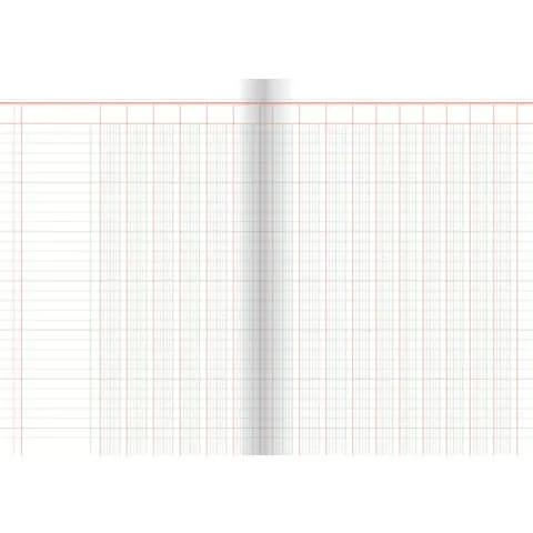 RNK Verlag Spaltenbuch, DIN A4, 16 Spalten, rot/grau (EAN: 4002871341608)