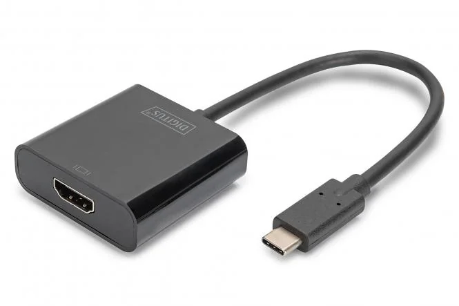 DIGITUS USB 3.1 Grafikadapter, USB-C - HDMI, schwarz (EAN: 4016032447528)