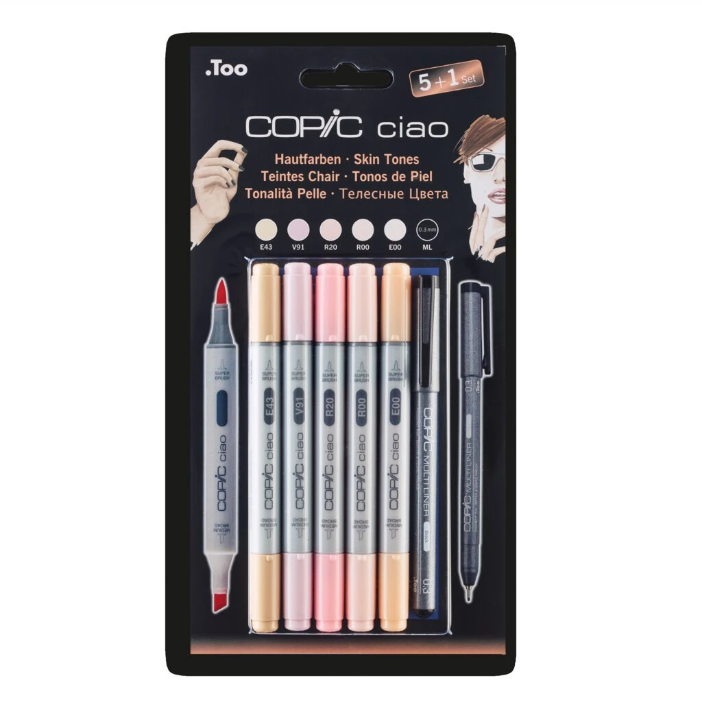 COPIC Marker ciao, 5+1 Set "Portrait 1" (EAN: 4013695261362)