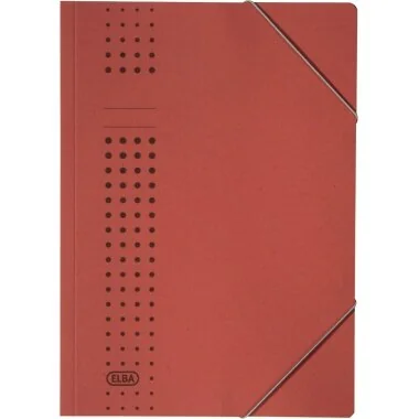 ELBA Eckspannermappe chic aus Karton, A4, rot (EAN: 4002030331112)