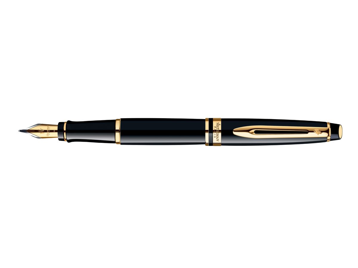 WATERMAN Füllhalter Expert, Black G.C., Strichstärke: M (EAN: 3501170951668)
