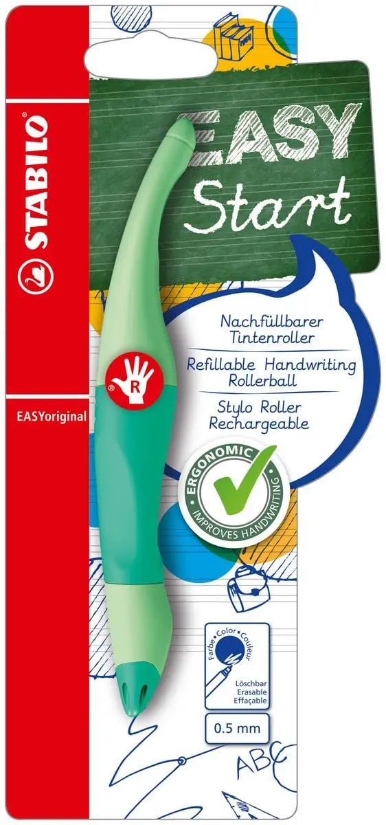 STABILO Tintenroller EASYoriginal, Rechtshänder, minzgrün (EAN: 4006381584579)