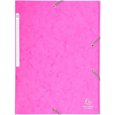 EXACOMPTA Eckspannermappe, DIN A4, Karton, rosa (EAN: 3141870801711)
