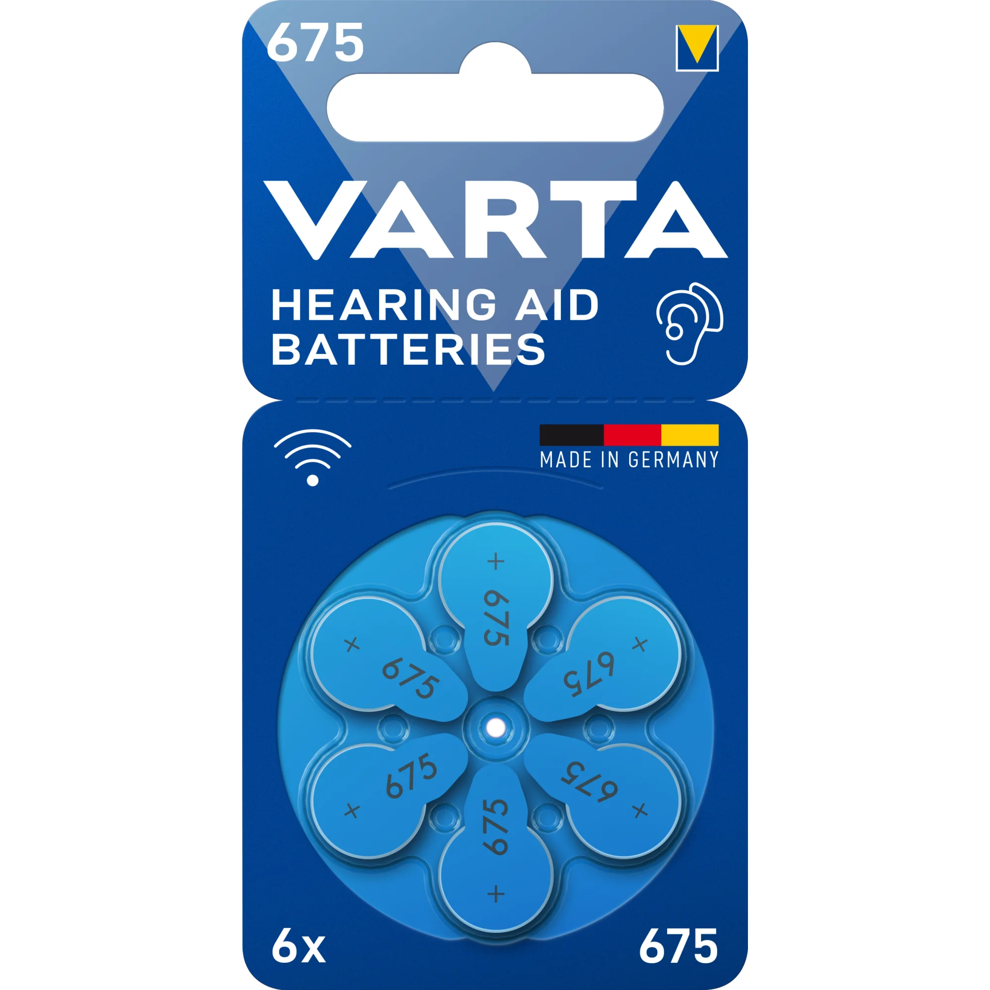 VARTA Hörgeräte Knopfzelle "Hearing Aid Batteries" 675 (EAN: 4043752393545)