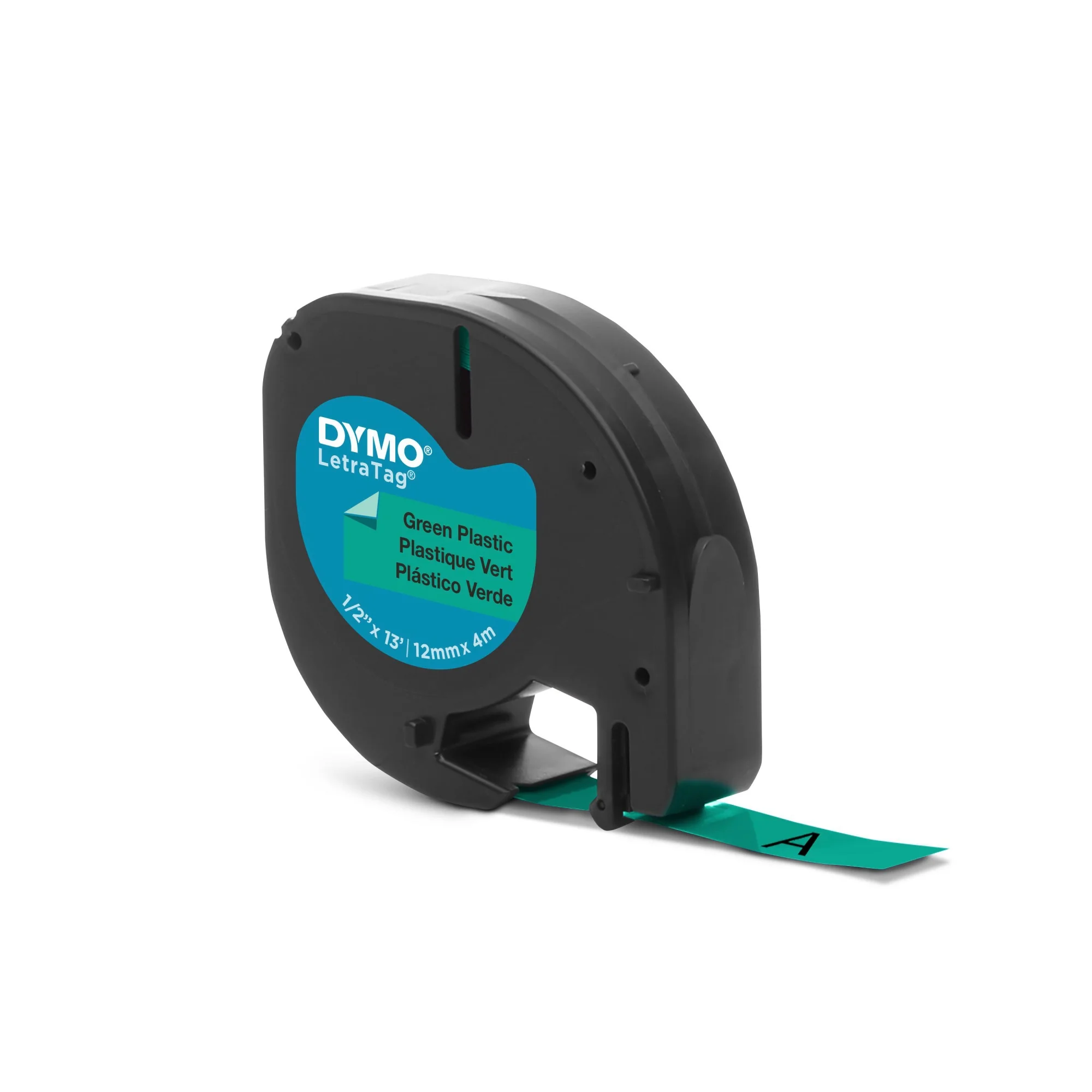 DYMO LetraTag Schriftbandkassette, Kunststoff, 12 mm x 4 m (EAN: 5411313912044)