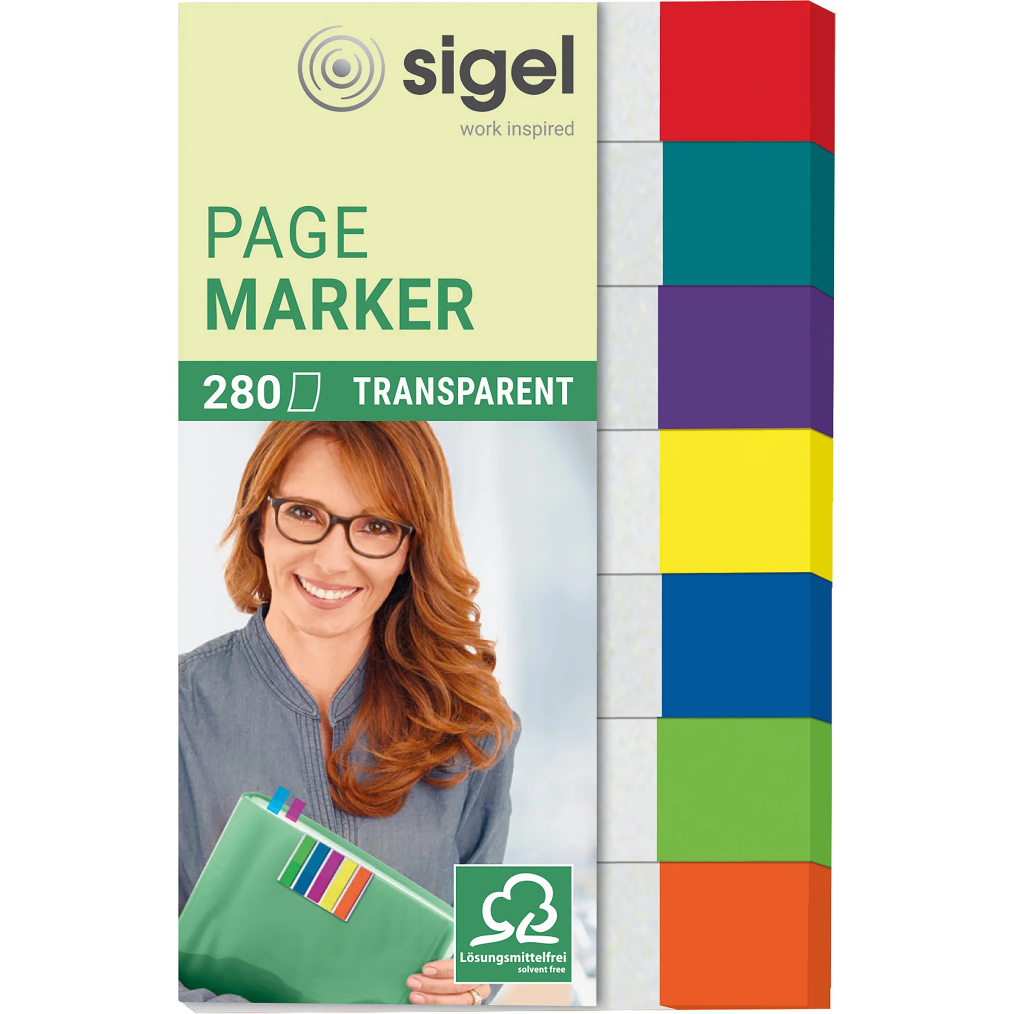 sigel Haftmarker Transparent mini, 50 x 12 mm, 280 Blatt (EAN: 4004360972577)
