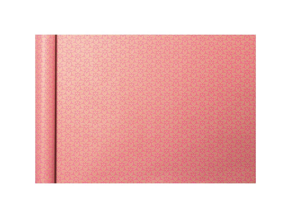 Clairefontaine Geschenkpapier "Tiny Rolls Blumen rosa", rosa / natur (EAN: 3329682238288)