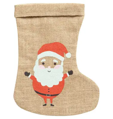 folia Jutesack "Weihnachtsstiefel", (B)200 x (H)330 mm, natur (EAN: 4001868004922)