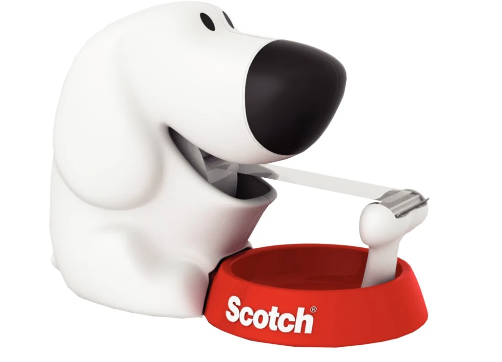 3M Scotch Tischabroller "Dog", in Hundeform, bestückt (EAN: 4046719743193)