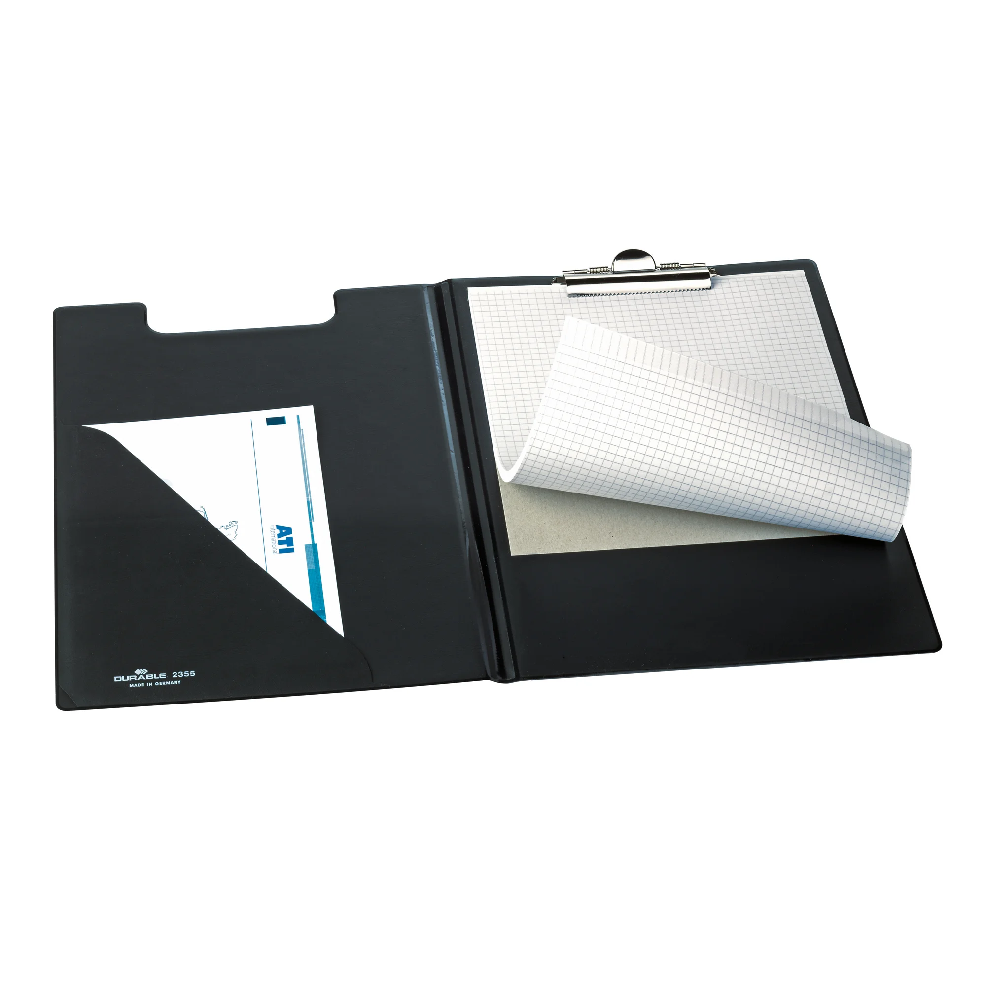 DURABLE Klemmbrett-Mappe, DIN A4, schwarz, aus Weichfolie (EAN: 4005546215273)