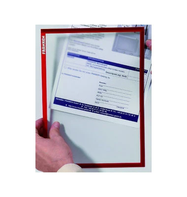 FRANKEN Magnet-Tasche FRAME IT X-tra!Line, DIN A4, rot (EAN: 4016946185271)