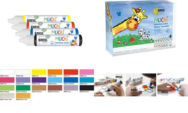 KREUL Window Color Pen "MUCKI", 7er-Set (EAN: 4000798244514)