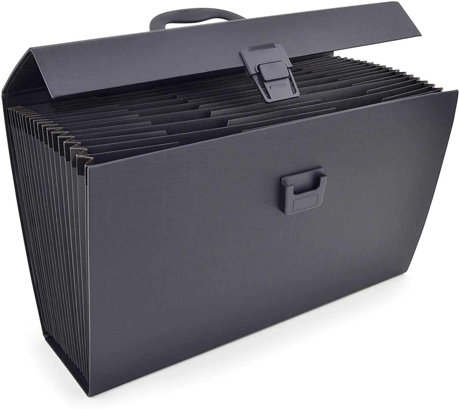 RAPESCO Fächertasche, DIN A4, 19 Fächer, schwarz (EAN: 5018505017008)