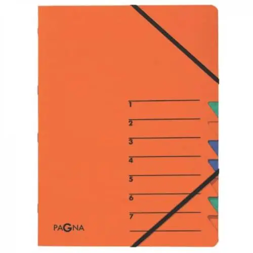 PAGNA Ordnungsmappe "EASY", DIN A4, Karton, 7 Fächer, orange (EAN: 4013951003972)