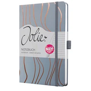 sigel Notizbuch Jolie Beauty "Grey Meringue", DIN A5, weiß (EAN: 4004360792328)