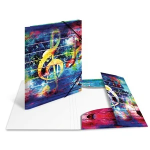 HERMA Eckspannermappe "Artline", PP, DIN A4, Music (EAN: 4008705198356)