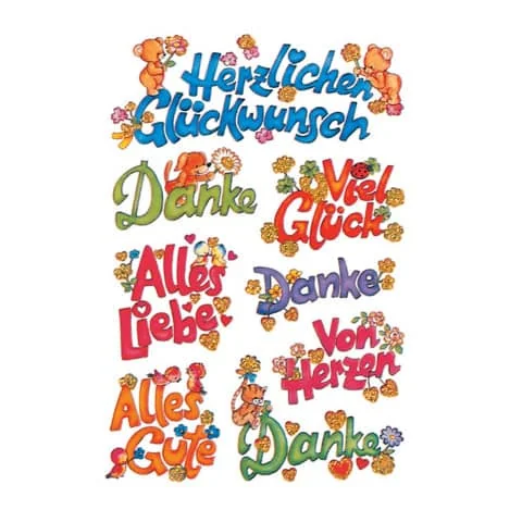 HERMA Sticker DECOR "Glückwünsche" (EAN: 4008705038133)