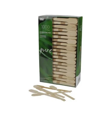 PAPSTAR Holz-Rührstäbchen "pure", Länge: 130 mm (EAN: 4002911167151)