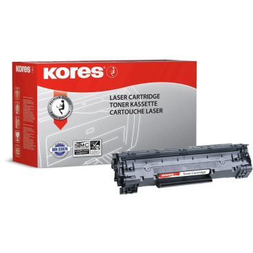Kores Toner G1210RB ersetzt hp CB435A/Canon 712, schwarz (EAN: 4045257121005)